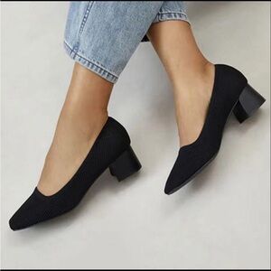 Vivaia melody Square-Toe Chunky Heels Size black 41.5 US 10 career office comfy